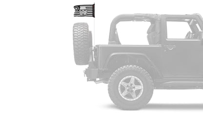 Star Wars Stormtrooper Imperial 12"x18" Forever Wave Flag for Jeep Wrangler JKU 4-Door 2007-2018