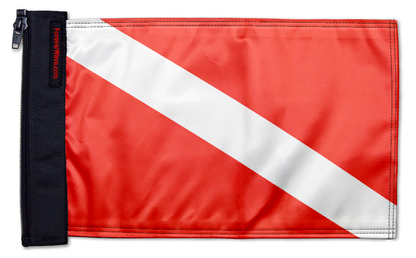 Diver Down 12"x18" Forever Wave Flag for Jeep Wrangler JKU 4-Door 2007-2018
