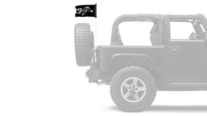 G Loomis 12"x18" Forever Wave Flag for Jeep Wrangler JLU 4-Door 2018-Present
