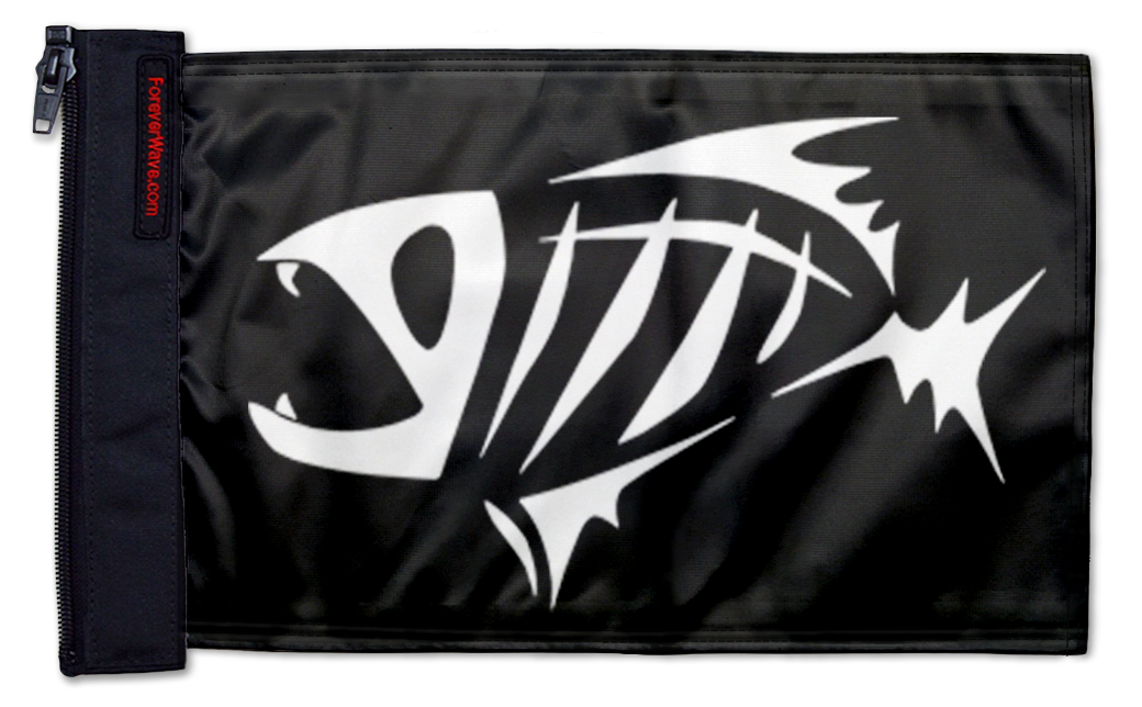 G Loomis 12"x18" Forever Wave Flag for Jeep Wrangler JKU 4-Door 2007-2018