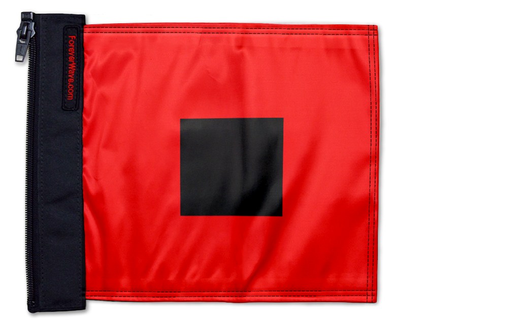 Hurricane Storm Warning 12"x18" Forever Wave Flag for Jeep Wrangler JKU 4-Door 2007-2018