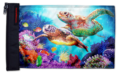 Sea Turtles 12"x18" Forever Wave Flag for Jeep Wrangler JKU 4-Door 2007-2018