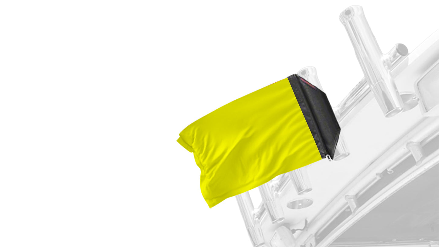 Solid Yellow "Q" 12"x18" Forever Wave Flag