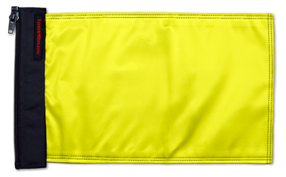 Solid Yellow "Q" 12"x18" Forever Wave Flag for Jeep Wrangler JKU 4-Door 2007-2018