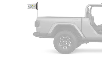 Tuna 12"x18" Forever Wave Flag for Jeep Wrangler LJ 2003-2006