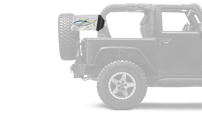 Tuna 12"x18" Forever Wave Flag for Jeep Wrangler YJ 1986-1995