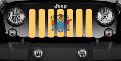 New Jersey State Flag Grille Insert