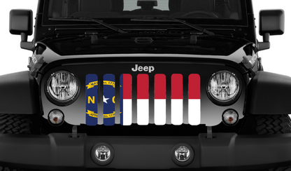 North Carolina State Flag Grille Insert