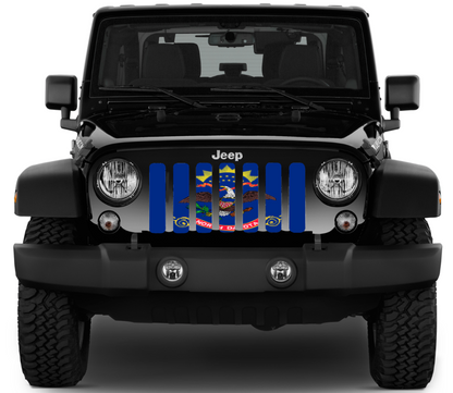 North Dakota State Flag Grille Insert
