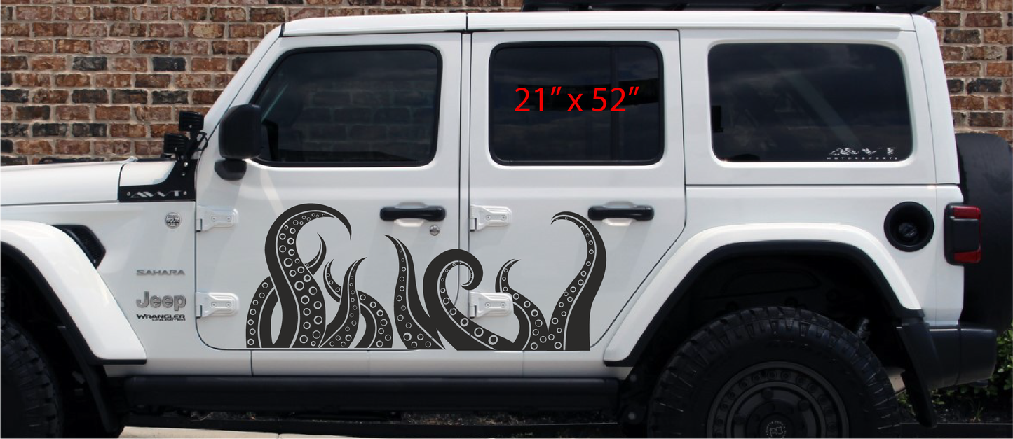 Octopus Tentacles Side Graphic