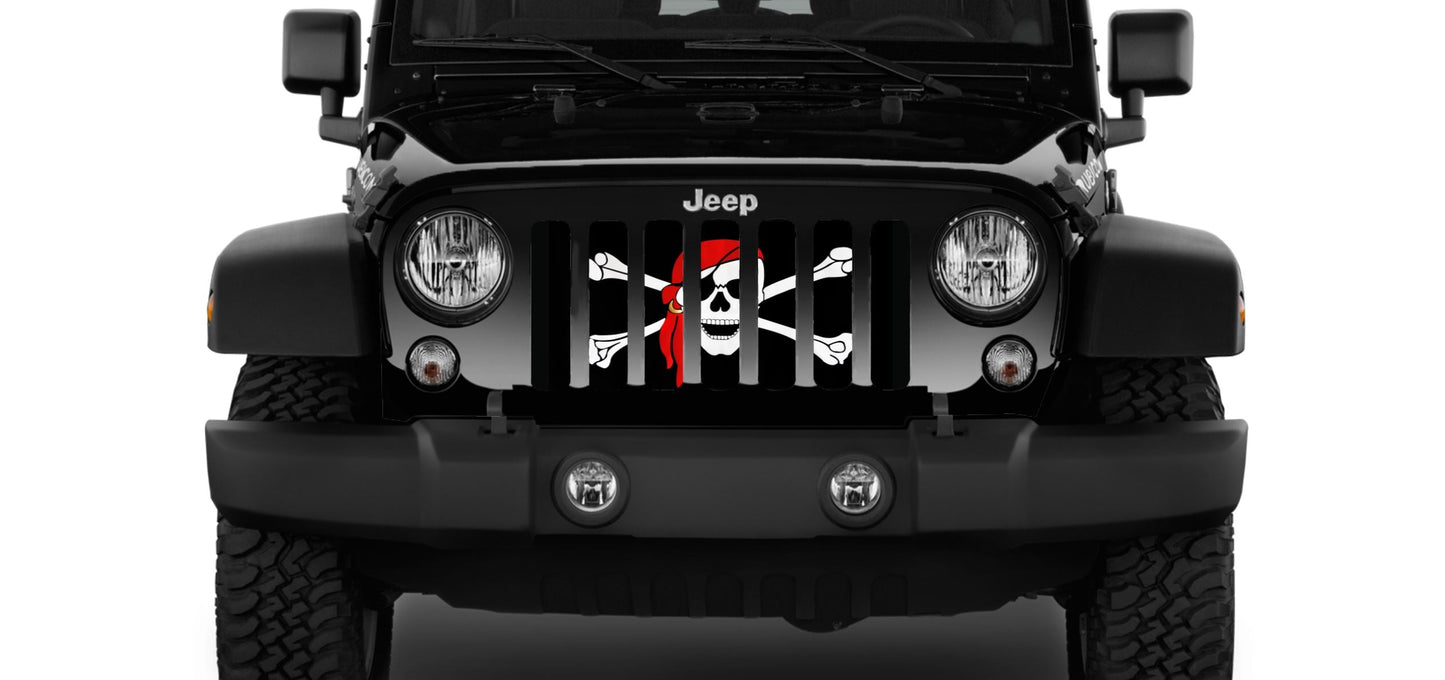 One Eye Jack Pirate Flag Grille Insert