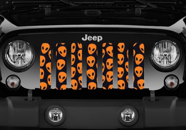 Orange Aliens Grille Insert