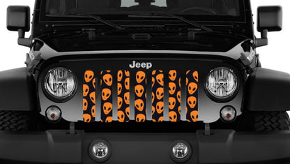 Orange Aliens Grille Insert