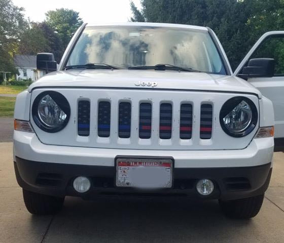 American Tactical Back the Blue and Red Grille Insert