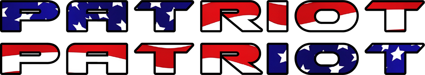 Patriot Hood Name- Pair