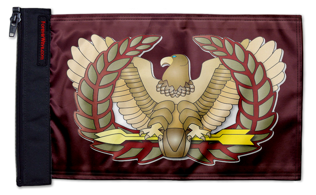 Eagle Rising 12"x18" Forever Wave Flag for Jeep Wrangler JLU 4-Door 2018-Present