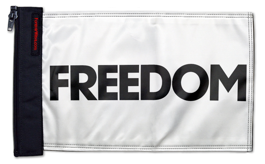 Freedom 12"x18" Forever Wave Flag for Jeep Wrangler CJ-7 and CJ-8 1976-1986