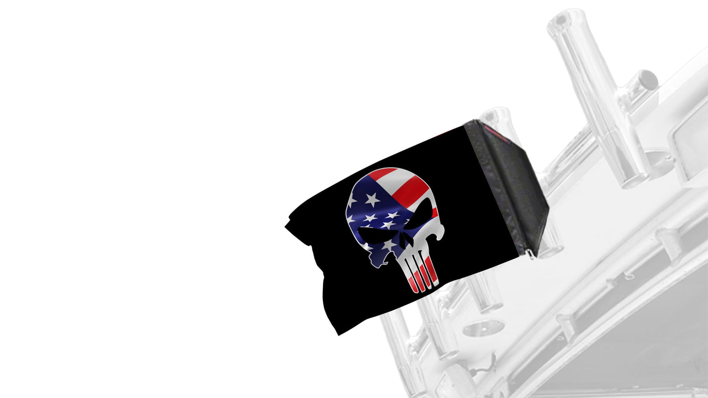 Punisher USA 12"x18" Forever Wave Flag