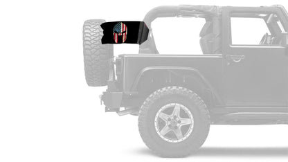 Spartan USA 12"x18" Forever Wave Flag for Jeep Wrangler JLU 4-Door 2018-Present
