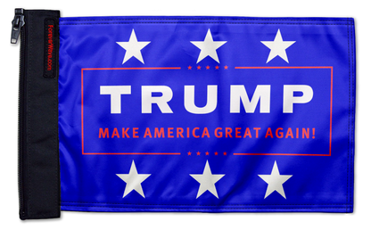 Trump MAGA 12"x18" Forever Wave Flag for Jeep Wrangler JLU 4-Door 2018-Present