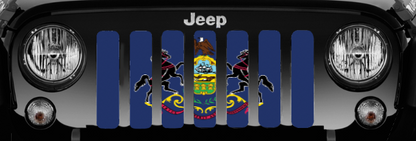Pennsylvania State Flag Grille Insert