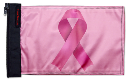 Pink Ribbon 12"x18" Forever Wave Flag for Jeep Wrangler JLU 4-Door 2018-Present