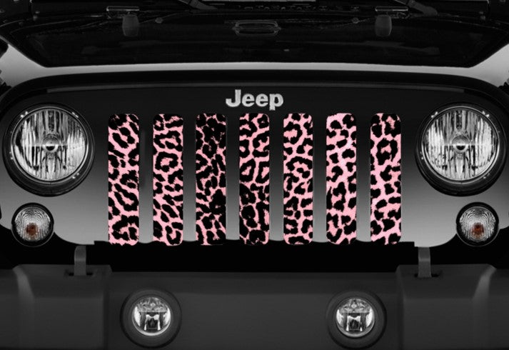 Platinum Pink Cheetah Print Grille Insert