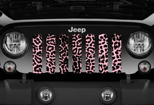 Platinum Pink Cheetah Print Grille Insert