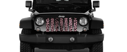 Platinum Pink Cheetah Print Grille Insert