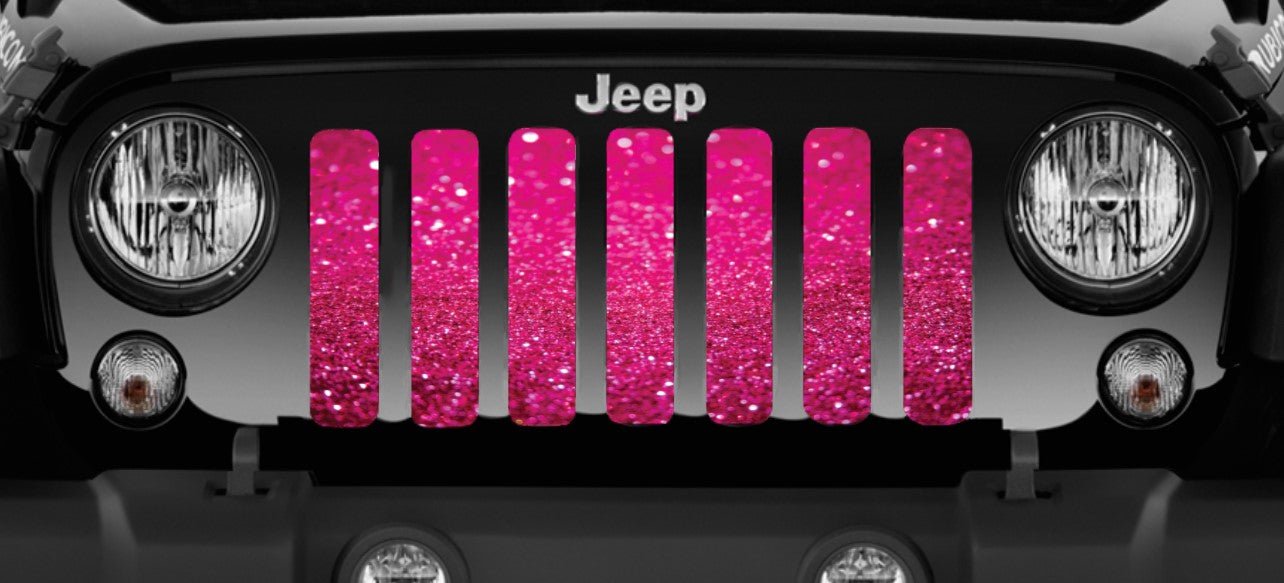 Bright Pink Fleck Print Grille Insert