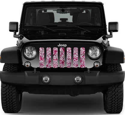 Pink Leopard Print Grille Insert