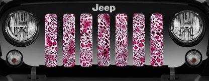 Pink Leopard Print Grille Insert
