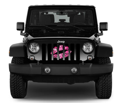 Pink Ombre Kiss Grille Insert