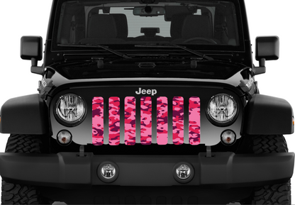 Pink Out Camo Grille Insert