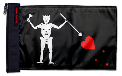 Blackbeard 12"x18" Forever Wave Flag for Jeep Wrangler JLU 4-Door 2018-Present