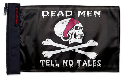 Dead Men Tell No Tales 12"x18" Forever Wave Flag for Jeep Wrangler JLU 4-Door 2018-Present