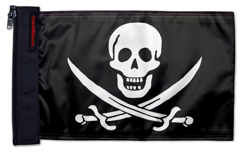 Jack Rackham 12"x18" Forever Wave Flag for Jeep Wrangler CJ-7 and CJ-8 1976-1986