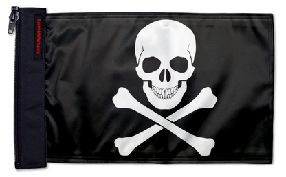 Jolly Roger 12"x18" Forever Wave Flag for Jeep Wrangler JKU 4-Door 2007-2018