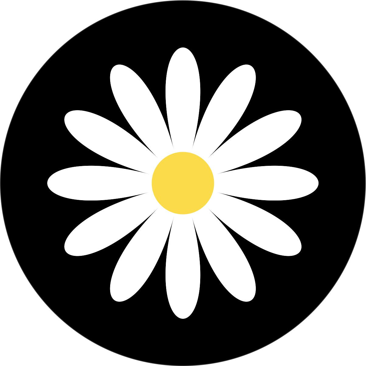 Simple & Plain Daisy Flower Spare Tire Cover For Jeep, Bronco, RV, Van, Camper, & More