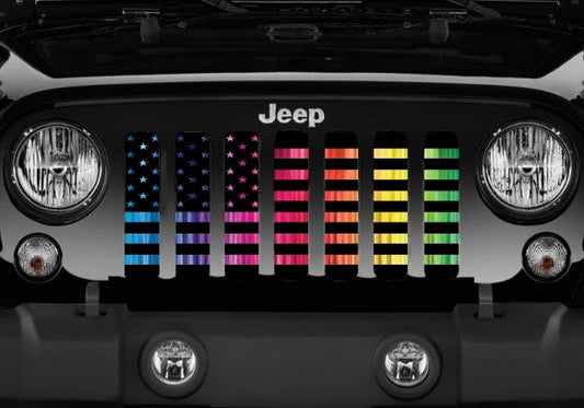 Platinum Pride American Flag Grille Insert