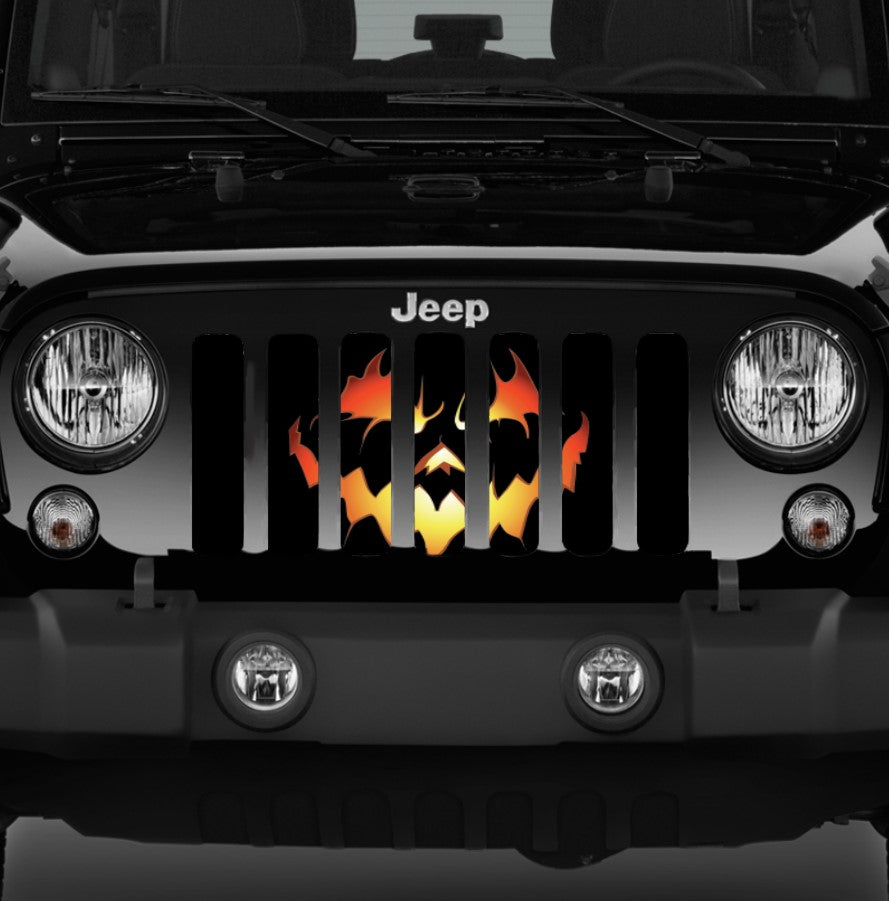 Pumpkin Face Grille Insert
