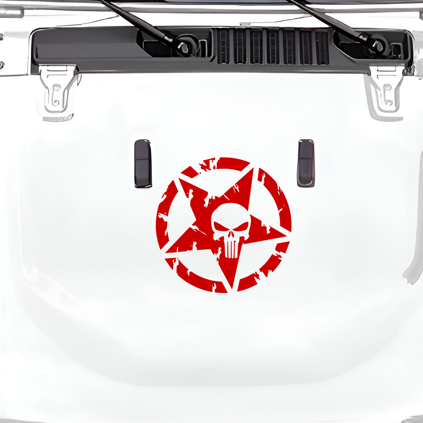Star and Skull Decal