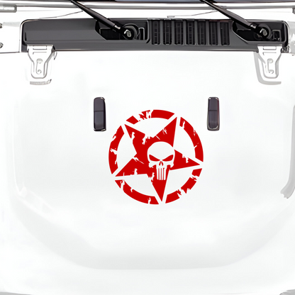 Star and Skull Decal