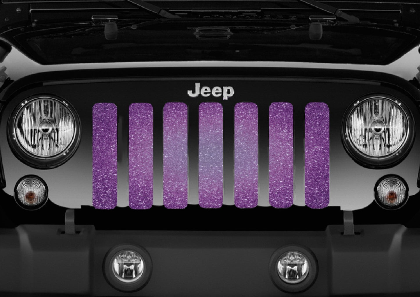 Purple Fleck Print Grille Insert