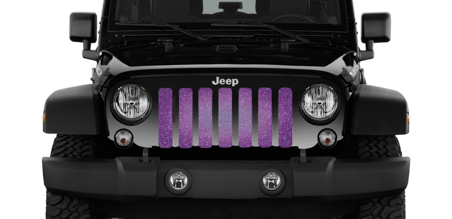 Purple Fleck Print Grille Insert