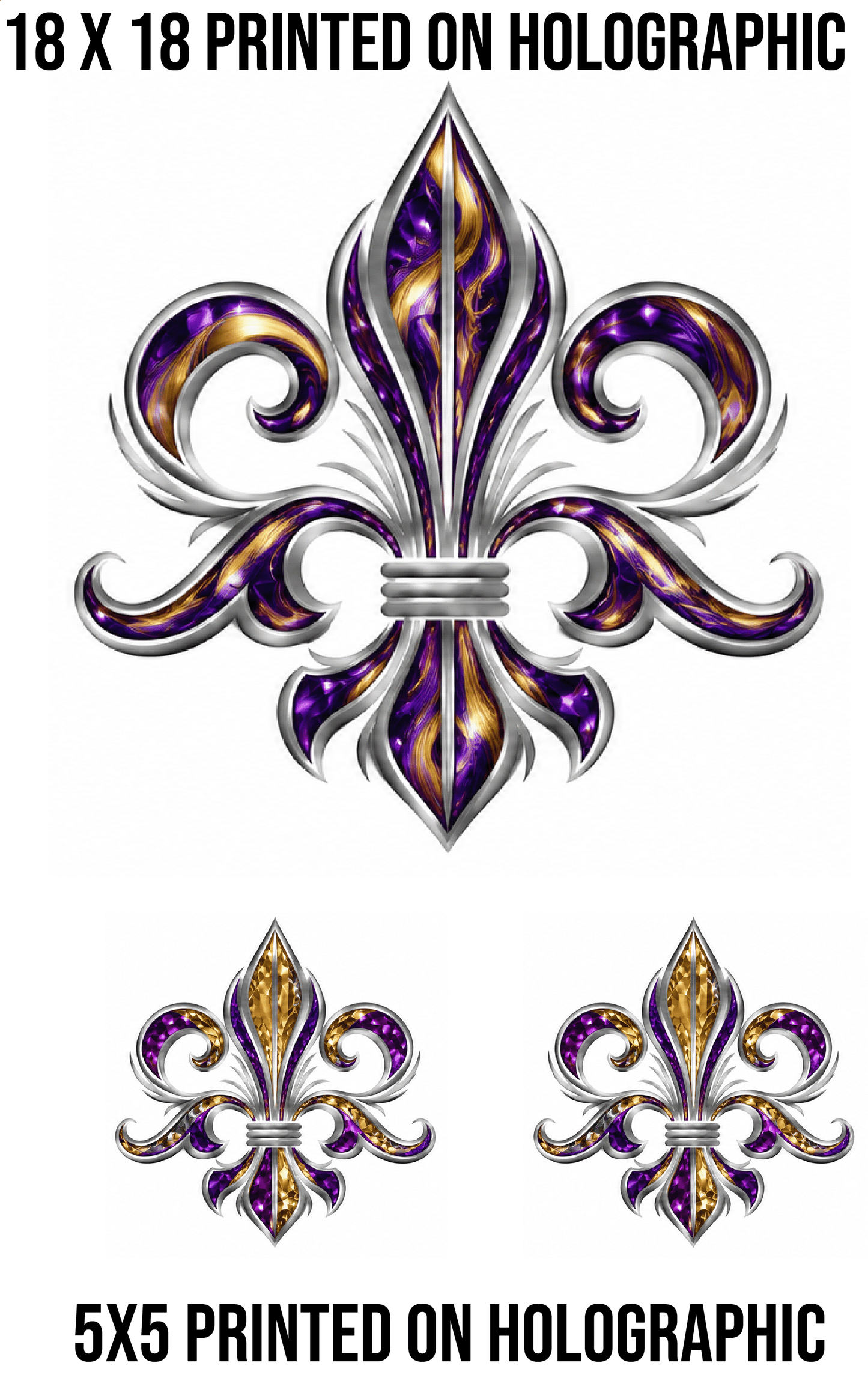 Purple and Gold Fleurs