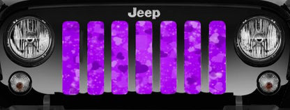 Purple Hearts Grille Insert