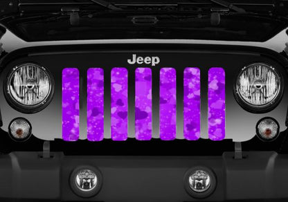 Purple Hearts Grille Insert