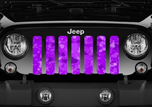 Purple Hearts Grille Insert