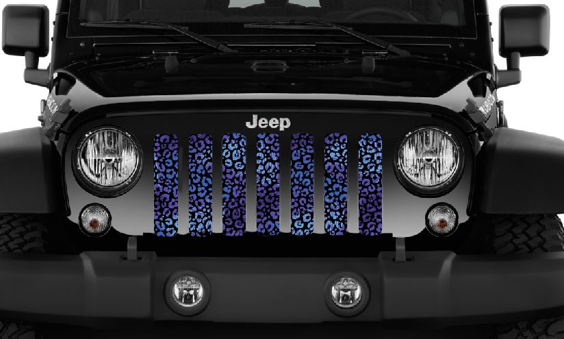Purple Leopard Print Grille Insert